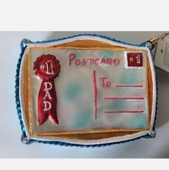 Christopher Radko Father's Day Ornament 5" Blown Glass - Picture 2 of 6